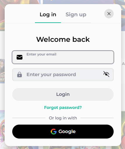 Kinghills Casino Login Screen on Mobile
